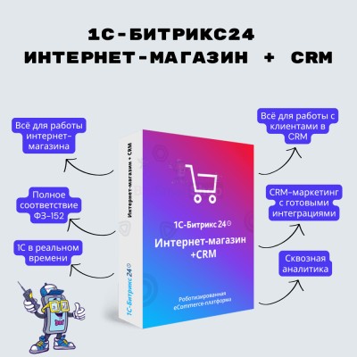 Программа для ЭВМ "1С-Битрикс24". Лицензия Интернет-магазин + CRM (12 мес.) - купить в Тимерово